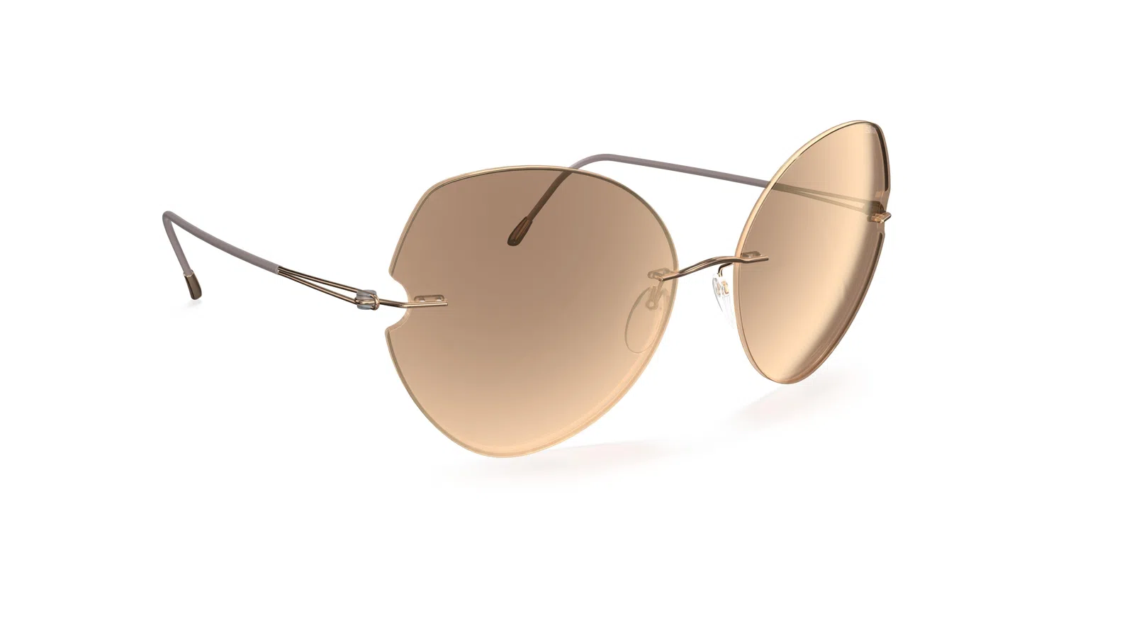 Silhouette Fisher Island Rimless 8182 Sunglasses - view 4